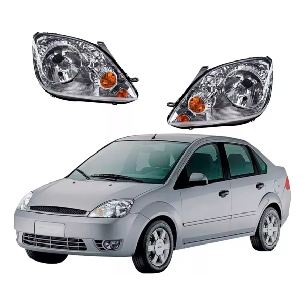 Par De Faros Ford Fiesta 2003 2004 2005 2006 2007 Nuevos